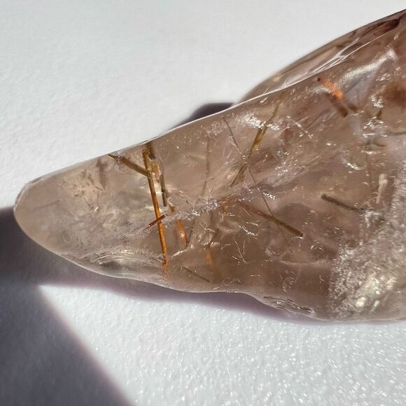 Golden Rutilated Quartz Crystal‎ Freeform (#5) - Picture 13 of 16